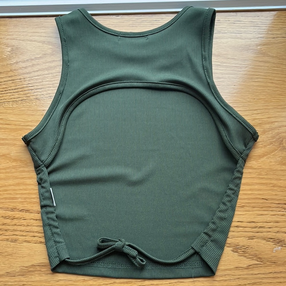 Green XS Shein Cropped Tank Top
